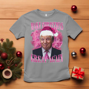 Funny Christmas Trump T Shirt Funny Make Christmas Great Again Trump Santa Xmas 2024 TS10 Sport Gray Print Your Wear