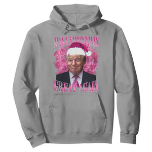 Funny Christmas Trump Hoodie Funny Make Christmas Great Again Trump Santa Xmas 2024 TS10 Sport Gray Print Your Wear