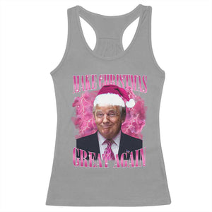 Funny Christmas Trump Racerback Tank Top Funny Make Christmas Great Again Trump Santa Xmas 2024 TS10 Sport Gray Print Your Wear