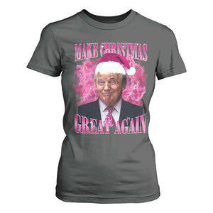 Funny Christmas Trump T Shirt For Women Funny Make Christmas Great Again Trump Santa Xmas 2024 TS10 Dark Heather Print Your Wear