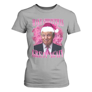 Funny Christmas Trump T Shirt For Women Funny Make Christmas Great Again Trump Santa Xmas 2024 TS10 Sport Gray Print Your Wear