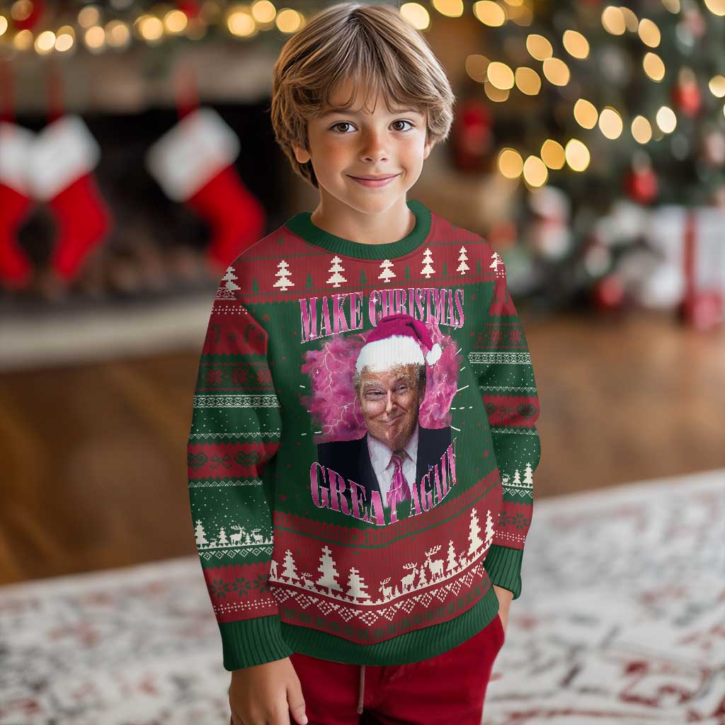 Funny Christmas Trump Ugly Christmas Sweater Funny Make Christmas Great Again Trump Santa Xmas 2024 TS10 Christmas Print Your Wear