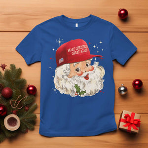 Funny Trump Christmas T Shirt Make Christmas Great Again Retro Santa Pajamas TS10 Royal Blue Print Your Wear