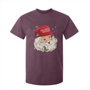 Funny Trump Christmas T Shirt For Kid Make Christmas Great Again Retro Santa Pajamas TS10 Maroon Print Your Wear