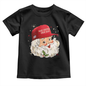 Funny Trump Christmas Toddler T Shirt Make Christmas Great Again Retro Santa Pajamas TS10 Black Print Your Wear