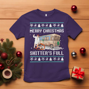 Funny Christmas Trump T Shirt Merry Xmas Shitter Was Full Ugly TS10 Purple Print Your Wear