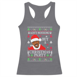 Funny Christmas Racerback Tank Top Funny Ain't No Party Like a Diddy Party Ugly Christmas Sweater TS10 Charcoal Print Your Wear