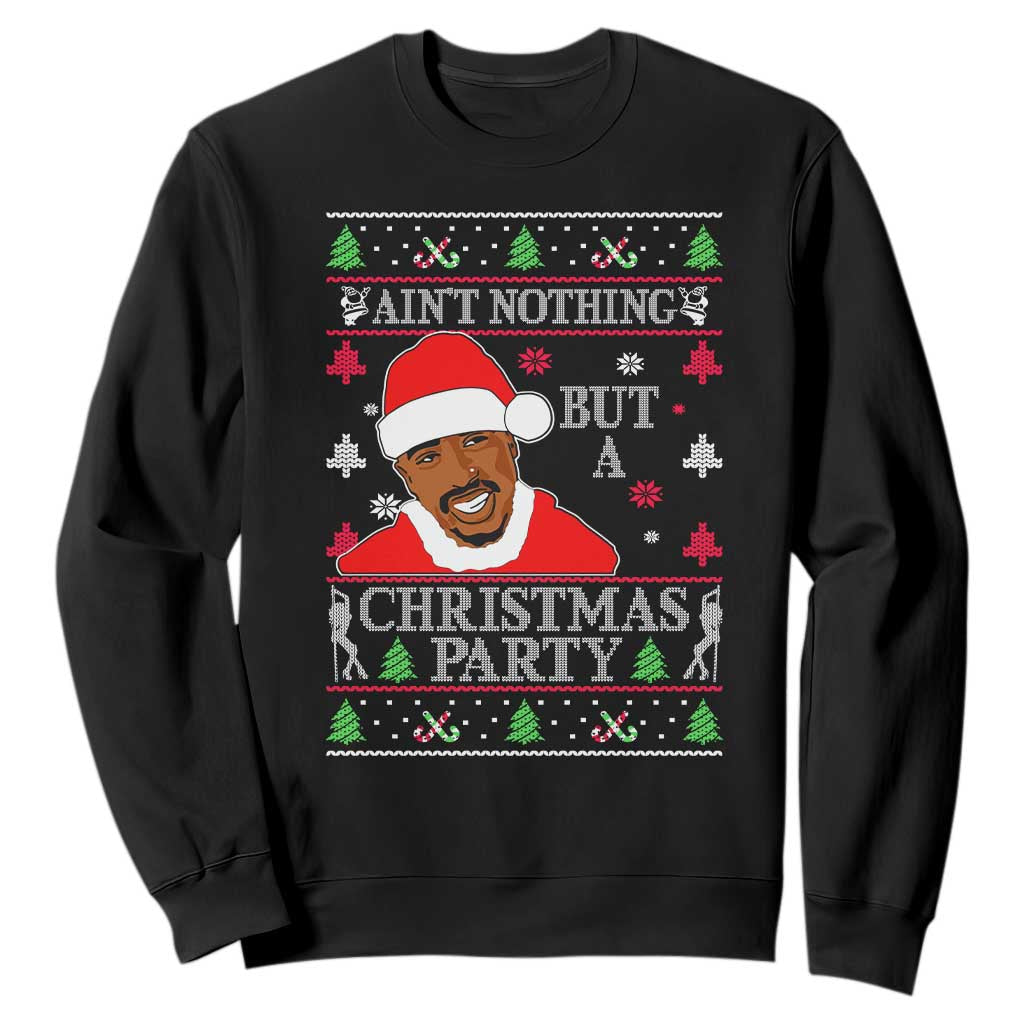 Funny Christmas Sweatshirt Funny Ain't No Party Like a Diddy Party Ugly Christmas Sweater TS10 Black Print Your Wear