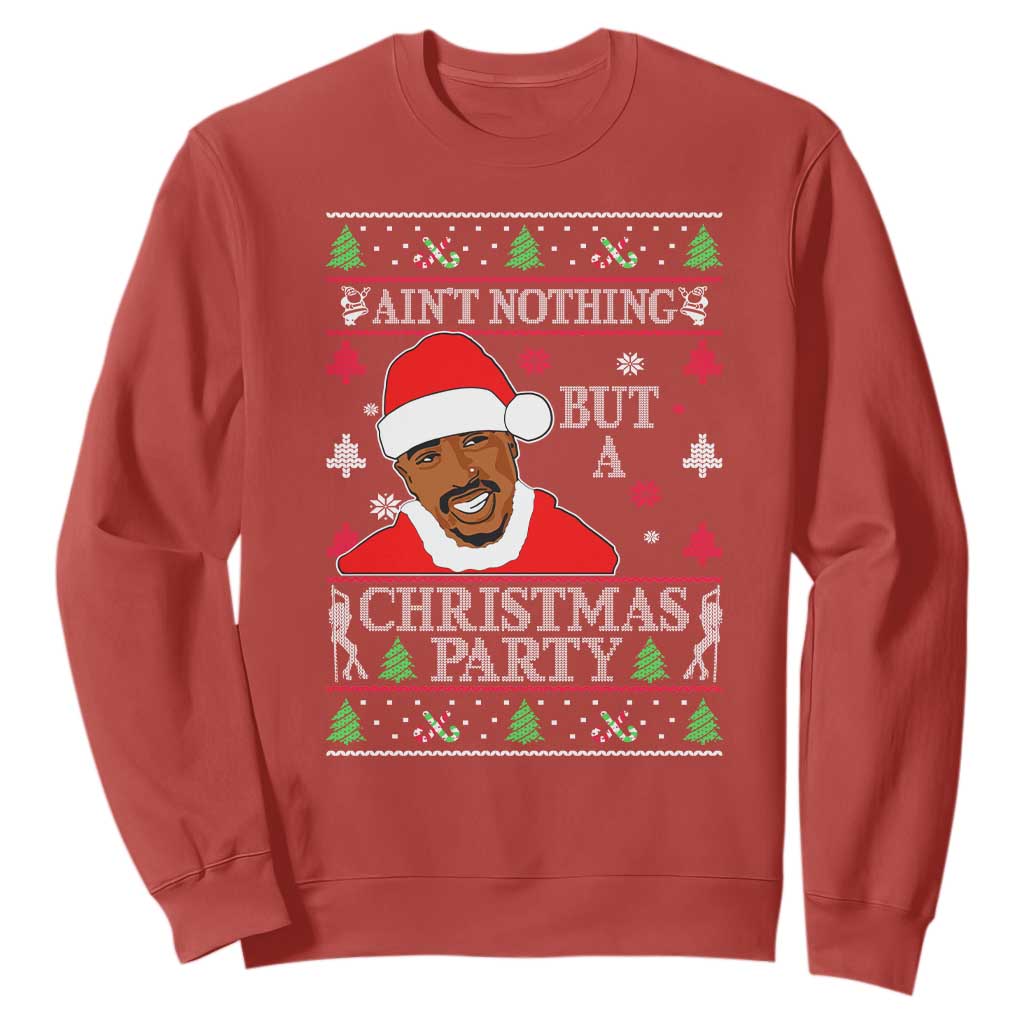 Funny Christmas Sweatshirt Funny Ain't No Party Like a Diddy Party Ugly Christmas Sweater TS10 Red Print Your Wear