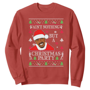 Funny Christmas Sweatshirt Funny Ain't No Party Like a Diddy Party Ugly Christmas Sweater TS10 Red Print Your Wear
