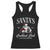 Funny Christmas Racerback Tank Top Santas Cocktail Club Christmas Espresso Martini Dirty Martini TS10 Black Print Your Wear
