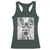 Funny Reindeer Selfie Christmas Racerback Tank Top TS10 Dark Forest Green Print Your Wear