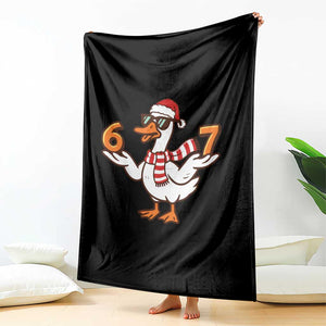 67 Christmas Silly Goose Throw Blanket 6 7 Meme Funny Six Seven Gen Alpha Slang TS10 Print Your Wear