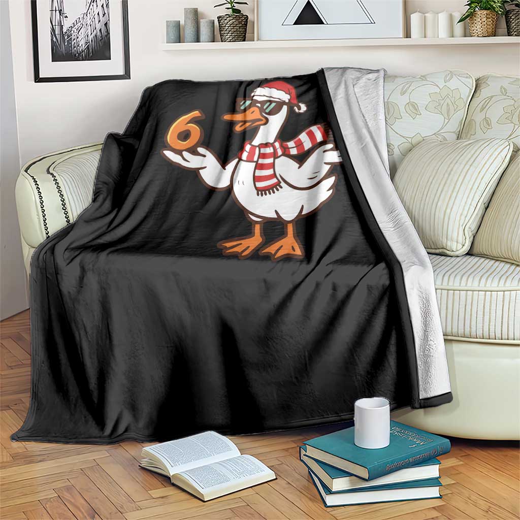 67 Christmas Silly Goose Throw Blanket 6 7 Meme Funny Six Seven Gen Alpha Slang TS10 Print Your Wear