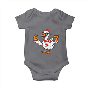 67 Christmas Silly Goose Baby Onesie 6 7 Meme Funny Six Seven Gen Alpha Slang TS10 Charcoal Print Your Wear