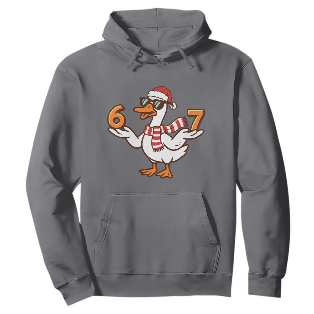 67 Christmas Silly Goose Hoodie 6 7 Meme Funny Six Seven Gen Alpha Slang TS10 Charcoal Print Your Wear