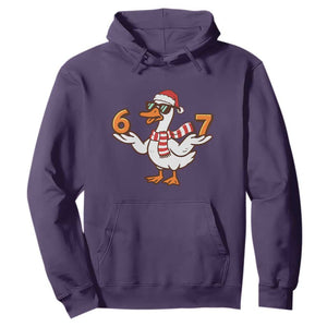 67 Christmas Silly Goose Hoodie 6 7 Meme Funny Six Seven Gen Alpha Slang TS10 Purple Print Your Wear