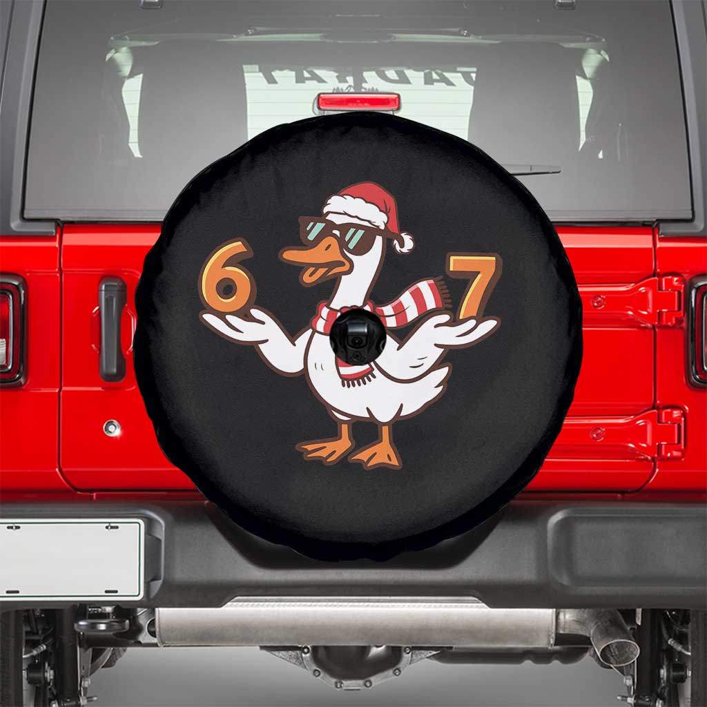 67 Christmas Silly Goose Spare Tire Cover 6 7 Meme Funny Six Seven Gen Alpha Slang TS10 Black Print Your Wear