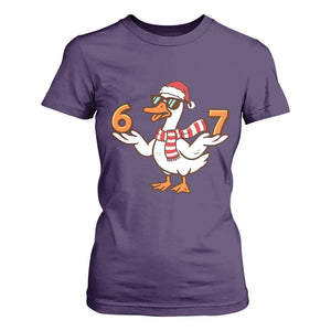 67 Christmas Silly Goose T Shirt For Women 6 7 Meme Funny Six Seven Gen Alpha Slang TS10 Purple Print Your Wear