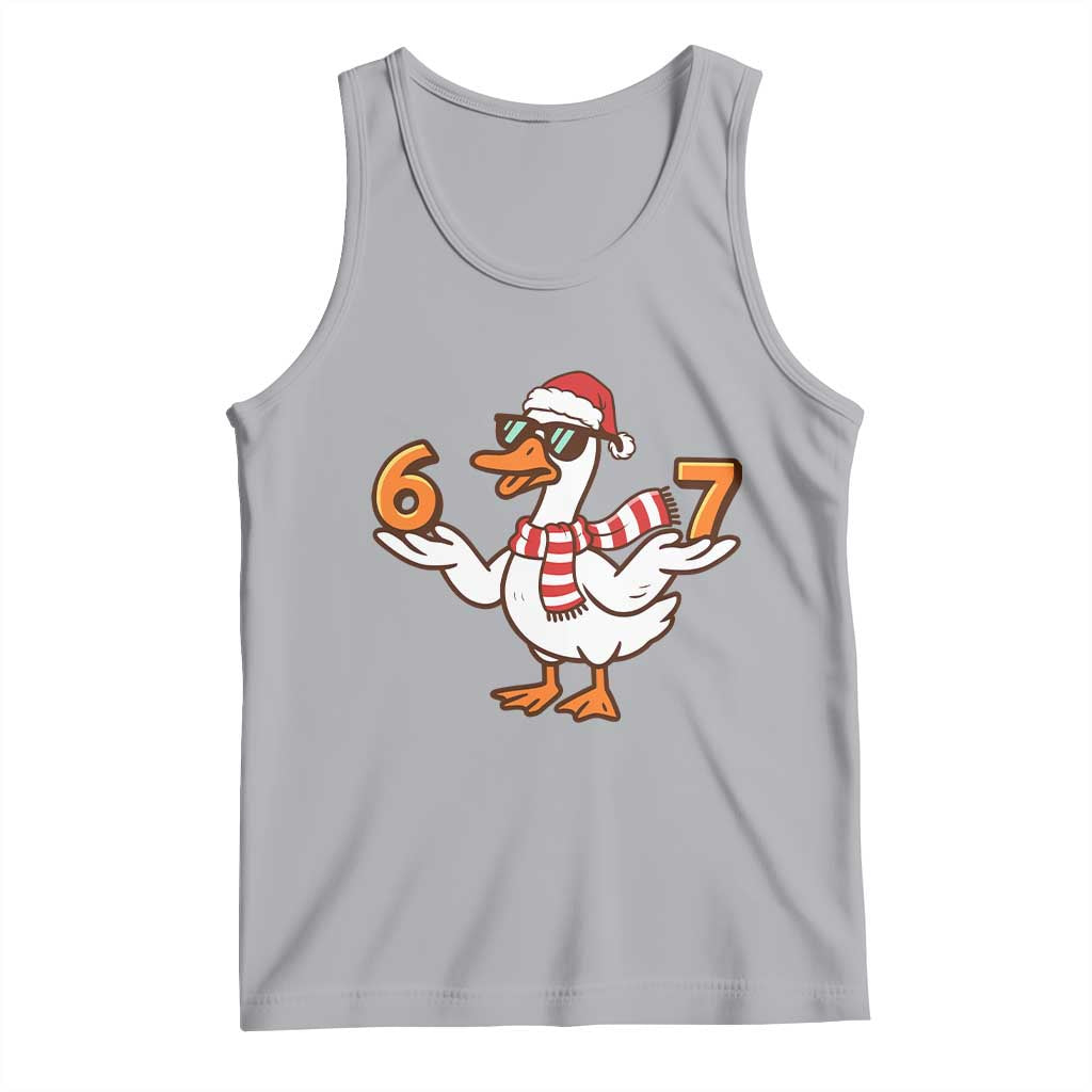 67 Christmas Silly Goose Tank Top 6 7 Meme Funny Six Seven Gen Alpha Slang TS10 Athletic Heather Print Your Wear