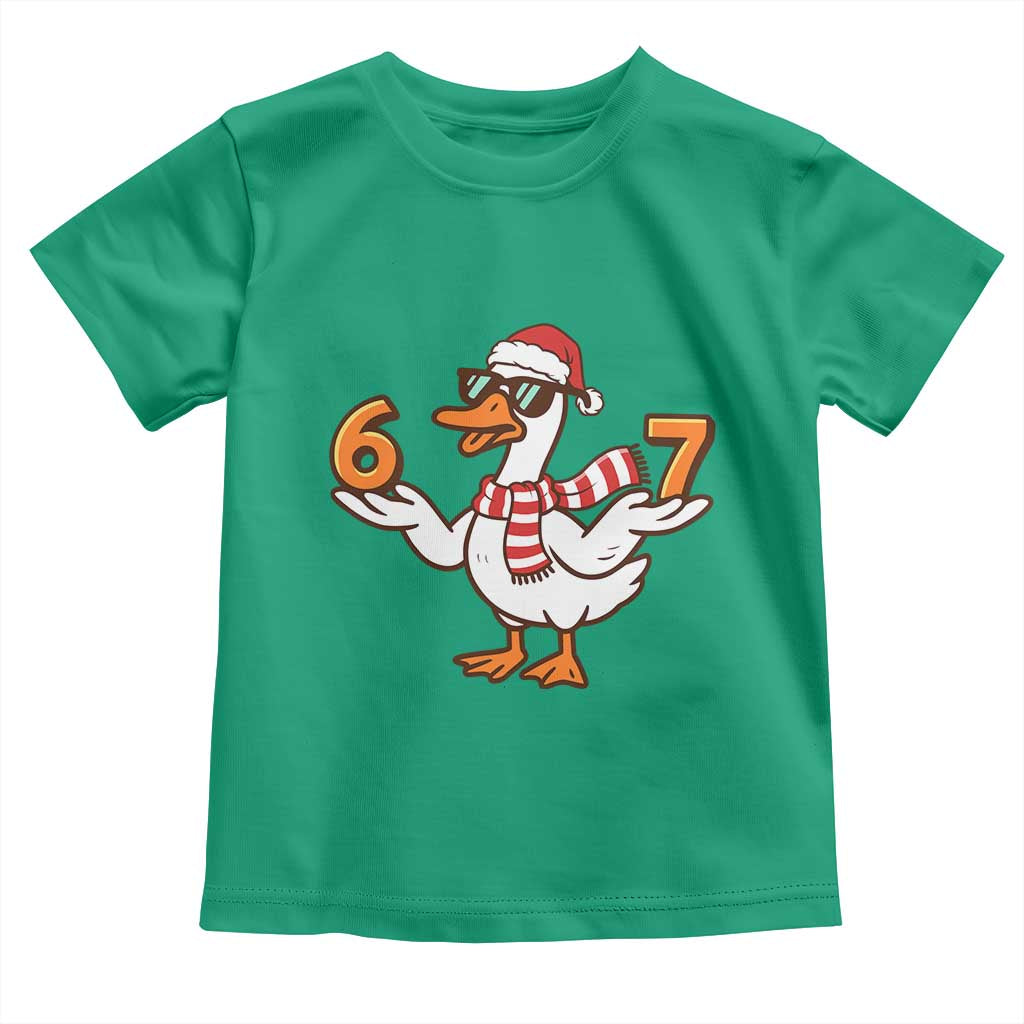 67 Christmas Silly Goose Toddler T Shirt 6 7 Meme Funny Six Seven Gen Alpha Slang TS10 Irish Green Print Your Wear