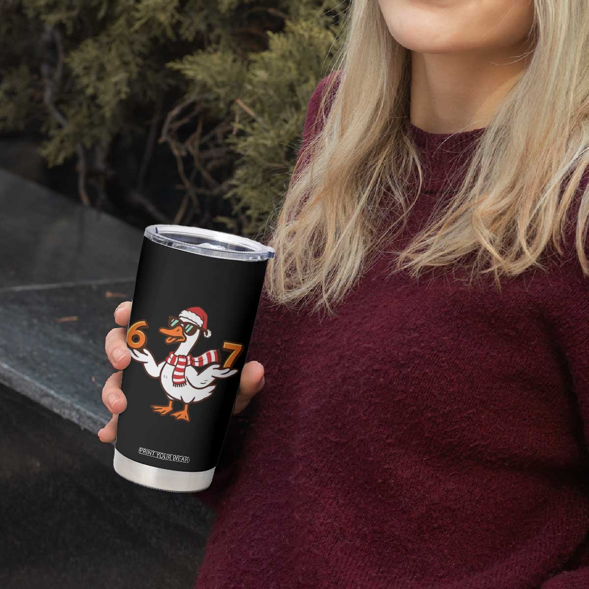 67 Christmas Silly Goose Tumbler Cup 6 7 Meme Funny Six Seven Gen Alpha Slang TS10 Print Your Wear