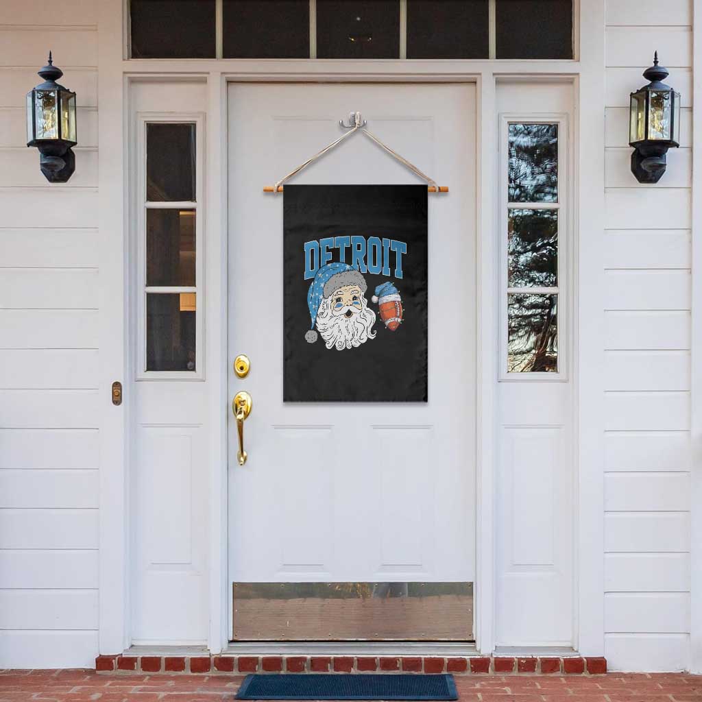 LF Football Christmas Garden Flag Vintage Santa Claus Face Game Day Sports Fans TS10 Print Your Wear