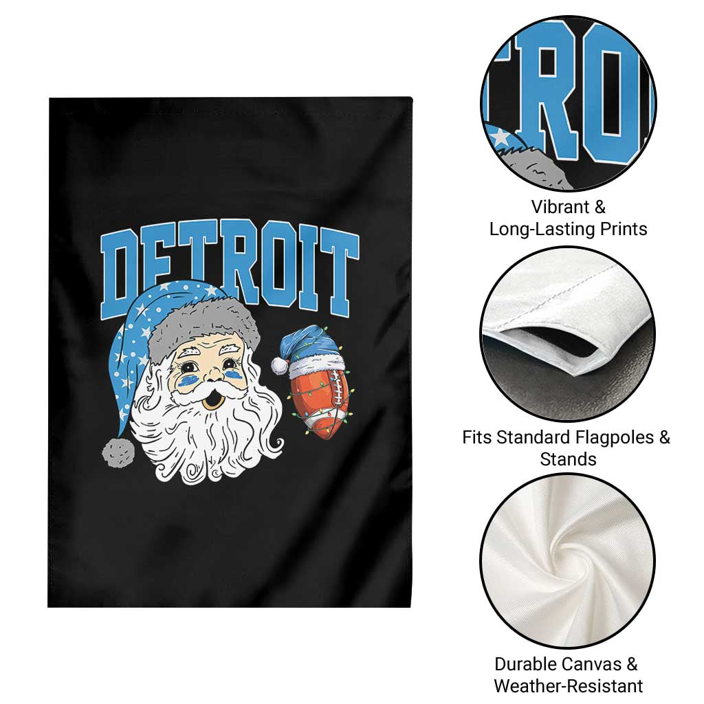 LF Football Christmas Garden Flag Vintage Santa Claus Face Game Day Sports Fans TS10 Print Your Wear