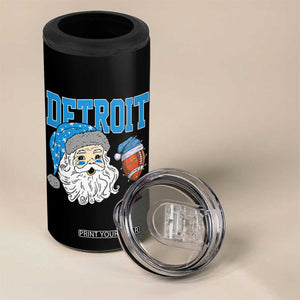 LF Football Christmas 4 in 1 Can Cooler Tumbler Vintage Santa Claus Face Game Day Sports Fans TS10 Print Your Wear