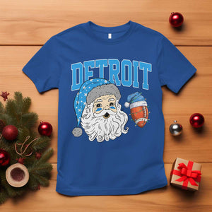 LF Football Christmas T Shirt Vintage Santa Claus Face Game Day Sports Fans TS10 Royal Blue Print Your Wear