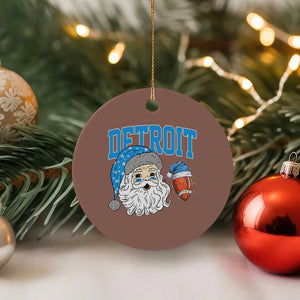 LF Football Christmas Ceramic Ornament Vintage Santa Claus Face Game Day Sports Fans TS10 1pc Mocha Print Your Wear