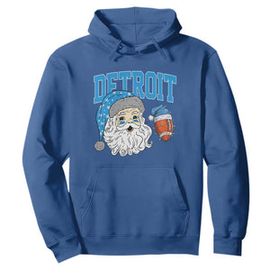LF Football Christmas Hoodie Vintage Santa Claus Face Game Day Sports Fans TS10 Royal Blue Print Your Wear