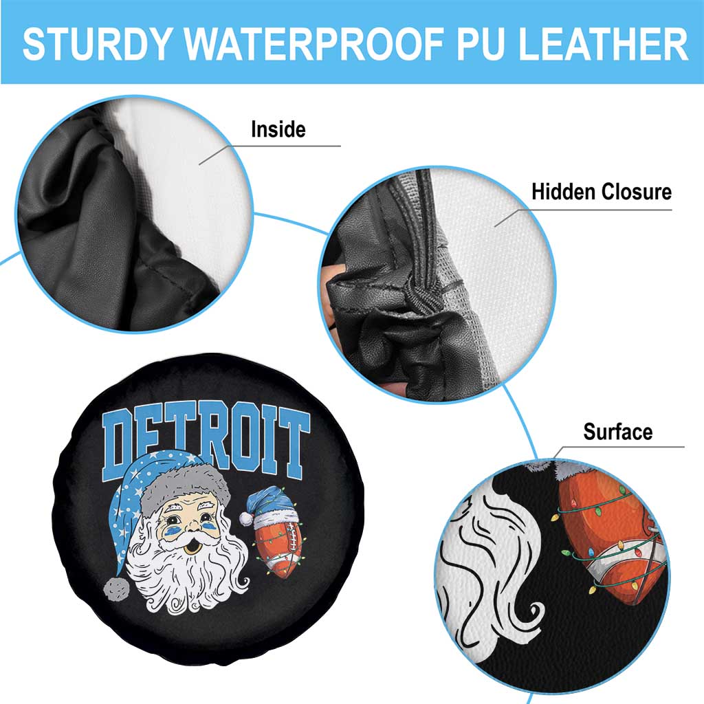 LF Football Christmas Spare Tire Cover Vintage Santa Claus Face Game Day Sports Fans TS10 Print Your Wear