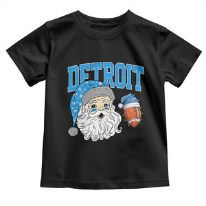 LF Football Christmas Toddler T Shirt Vintage Santa Claus Face Game Day Sports Fans TS10 Black Print Your Wear