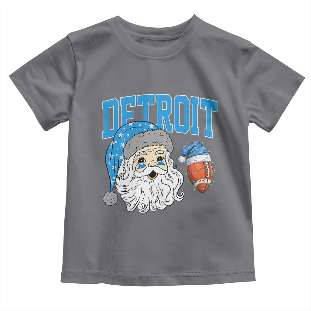 LF Football Christmas Toddler T Shirt Vintage Santa Claus Face Game Day Sports Fans TS10 Charcoal Print Your Wear