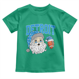 LF Football Christmas Toddler T Shirt Vintage Santa Claus Face Game Day Sports Fans TS10 Irish Green Print Your Wear