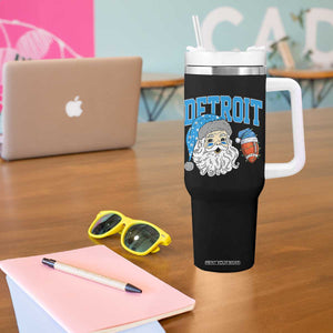 LF Football Christmas Tumbler With Handle Vintage Santa Claus Face Game Day Sports Fans TS10 Print Your Wear