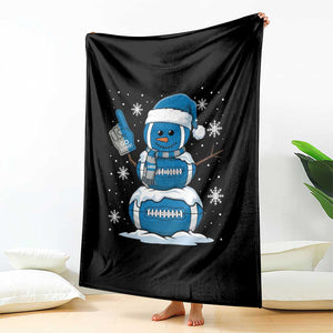 LF Christmas Snowman Throw Blanket DFL Football Fan TS10 Print Your Wear