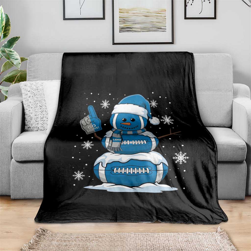 LF Christmas Snowman Throw Blanket DFL Football Fan TS10 Print Your Wear