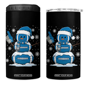 LF Christmas Snowman 4 in 1 Can Cooler Tumbler DFL Football Fan TS10 One Size: 16 oz Black Print Your Wear