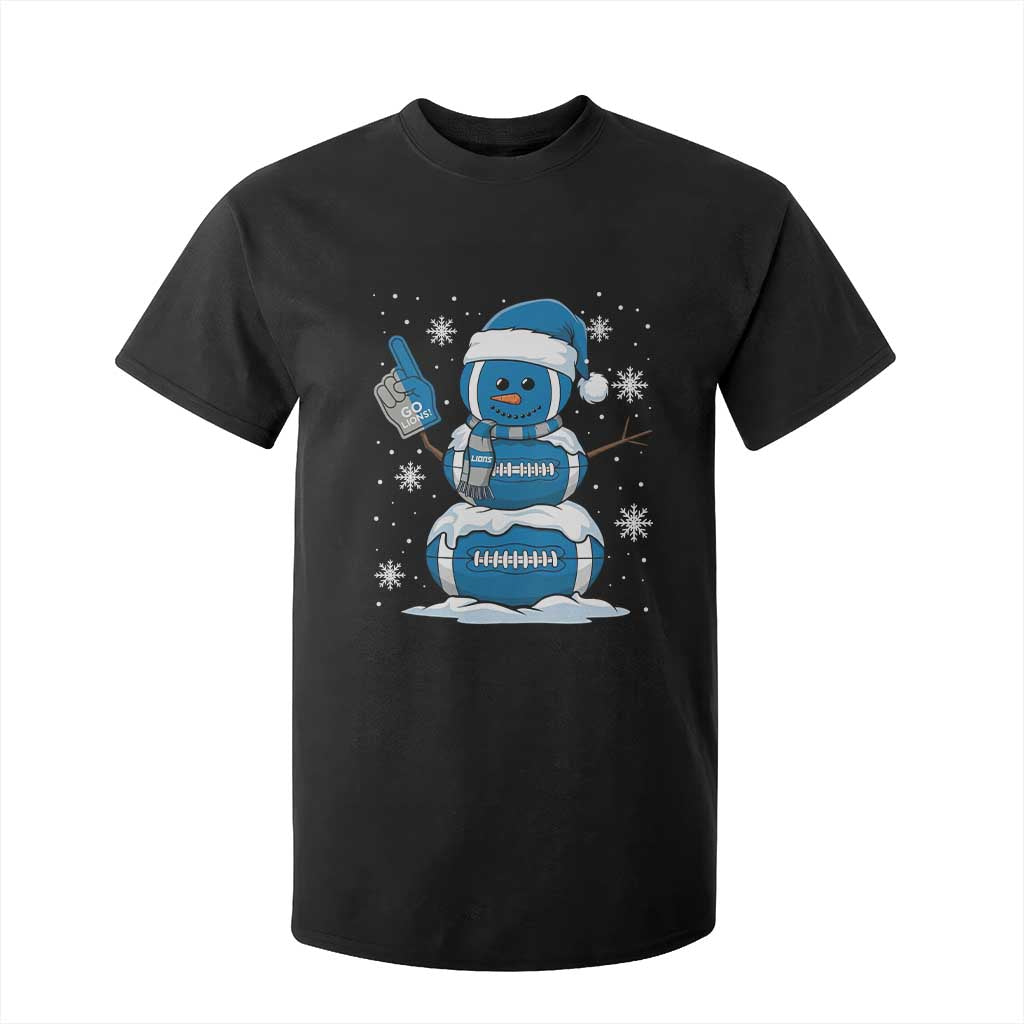 LF Christmas Snowman T Shirt For Kid DFL Football Fan TS10 Black Print Your Wear