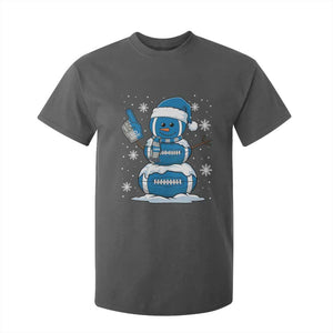 LF Christmas Snowman T Shirt For Kid DFL Football Fan TS10 Dark Heather Print Your Wear