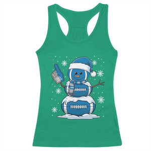 LF Christmas Snowman Racerback Tank Top DFL Football Fan TS10 Irish Green Print Your Wear