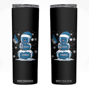 LF Christmas Snowman Skinny Tumbler DFL Football Fan TS10 Black Print Your Wear