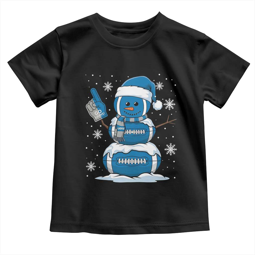 LF Christmas Snowman Toddler T Shirt DFL Football Fan TS10 Black Print Your Wear