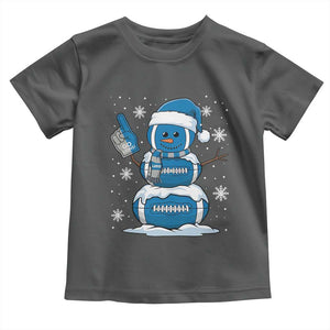 LF Christmas Snowman Toddler T Shirt DFL Football Fan TS10 Dark Heather Print Your Wear