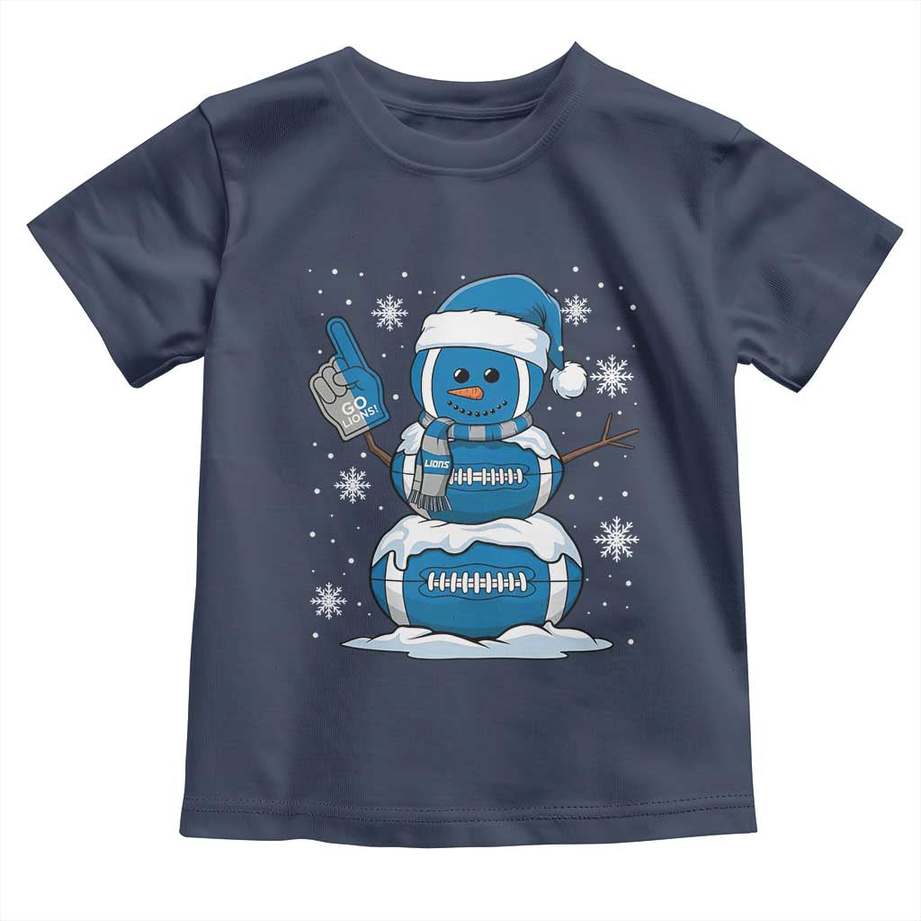 LF Christmas Snowman Toddler T Shirt DFL Football Fan TS10 Navy Print Your Wear