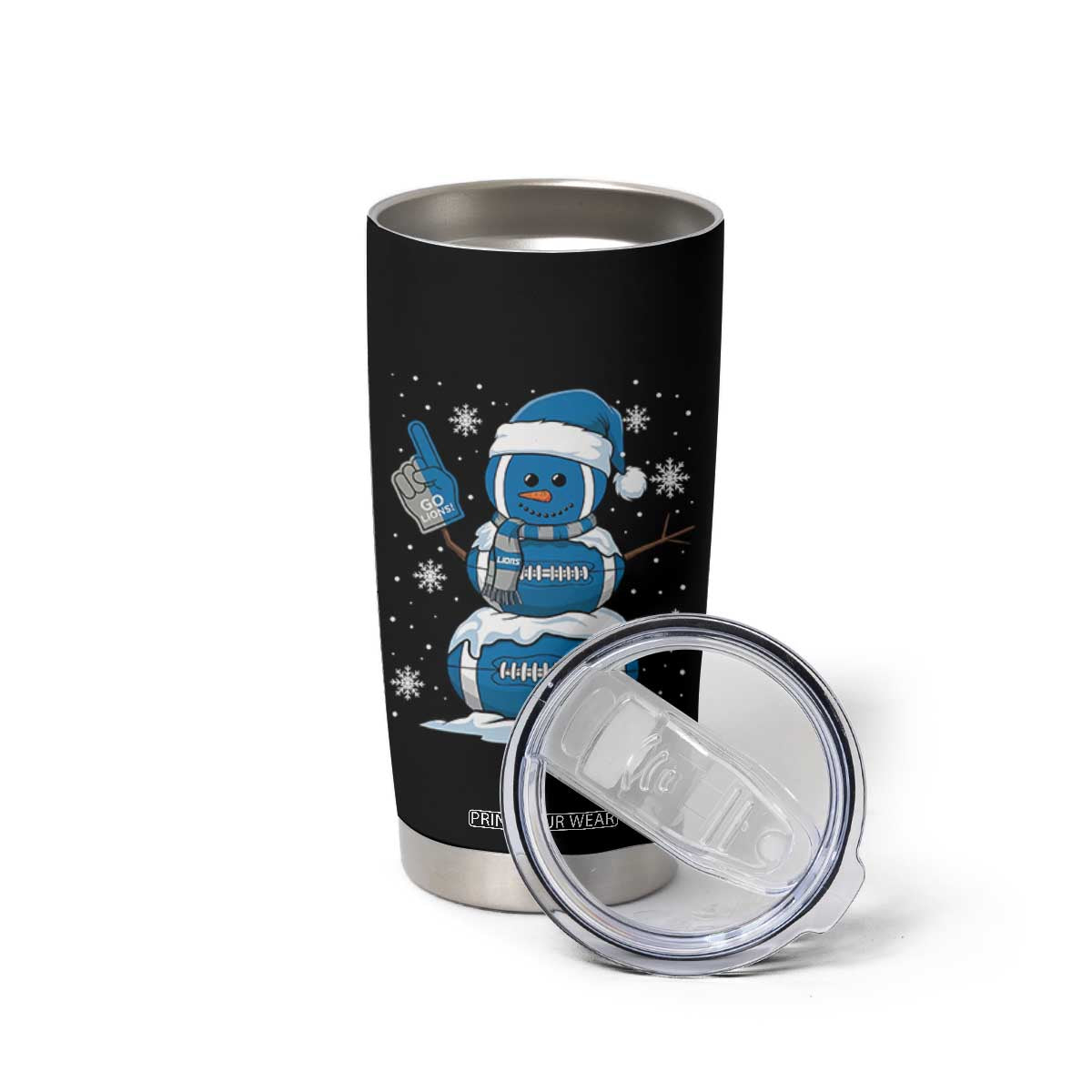 LF Christmas Snowman Tumbler Cup DFL Football Fan TS10 Print Your Wear