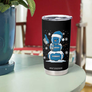 Detroit Christmas Snowman Tumbler Cup Lions Football Fan TS10 Print Your Wear