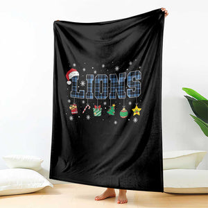 LF Christmas Throw Blanket Blue Plaid DFL Fans Xmas Pajamas TS10 Print Your Wear